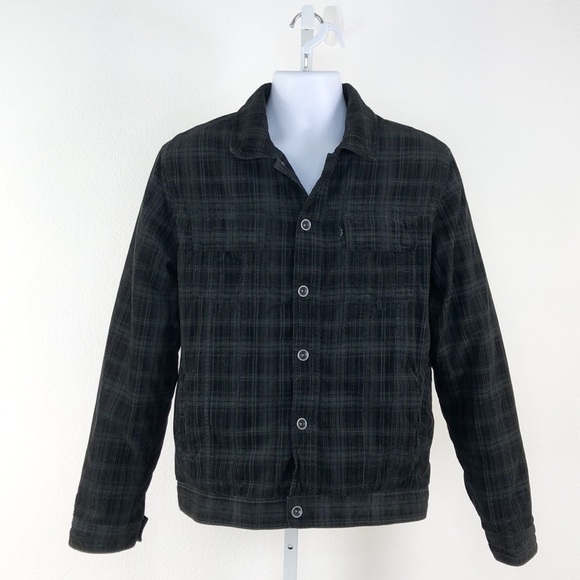Hurley Other - Hurley Black Grey Quilted Button Front Jacket